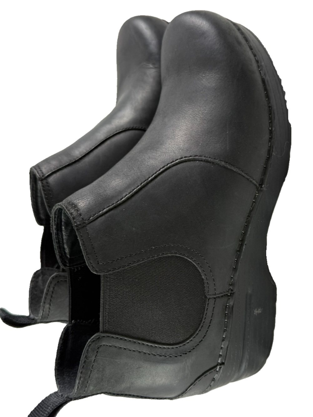 Dansko Frankie 38 Boot Chelsea Black Oiled Leather Women Size US 7.5-8 EU 38 EUC - Picture 9 of 16